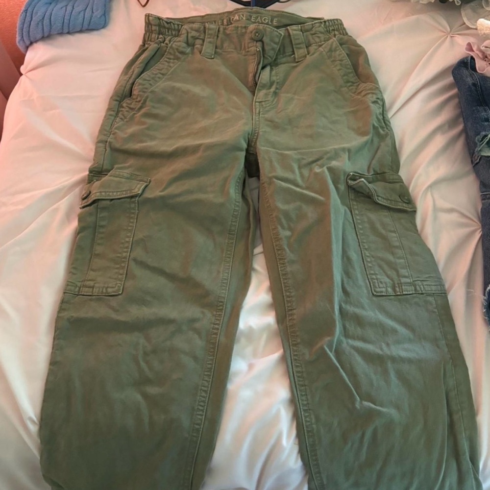 American Eagle Outfitters Womens Green Cargo Pants